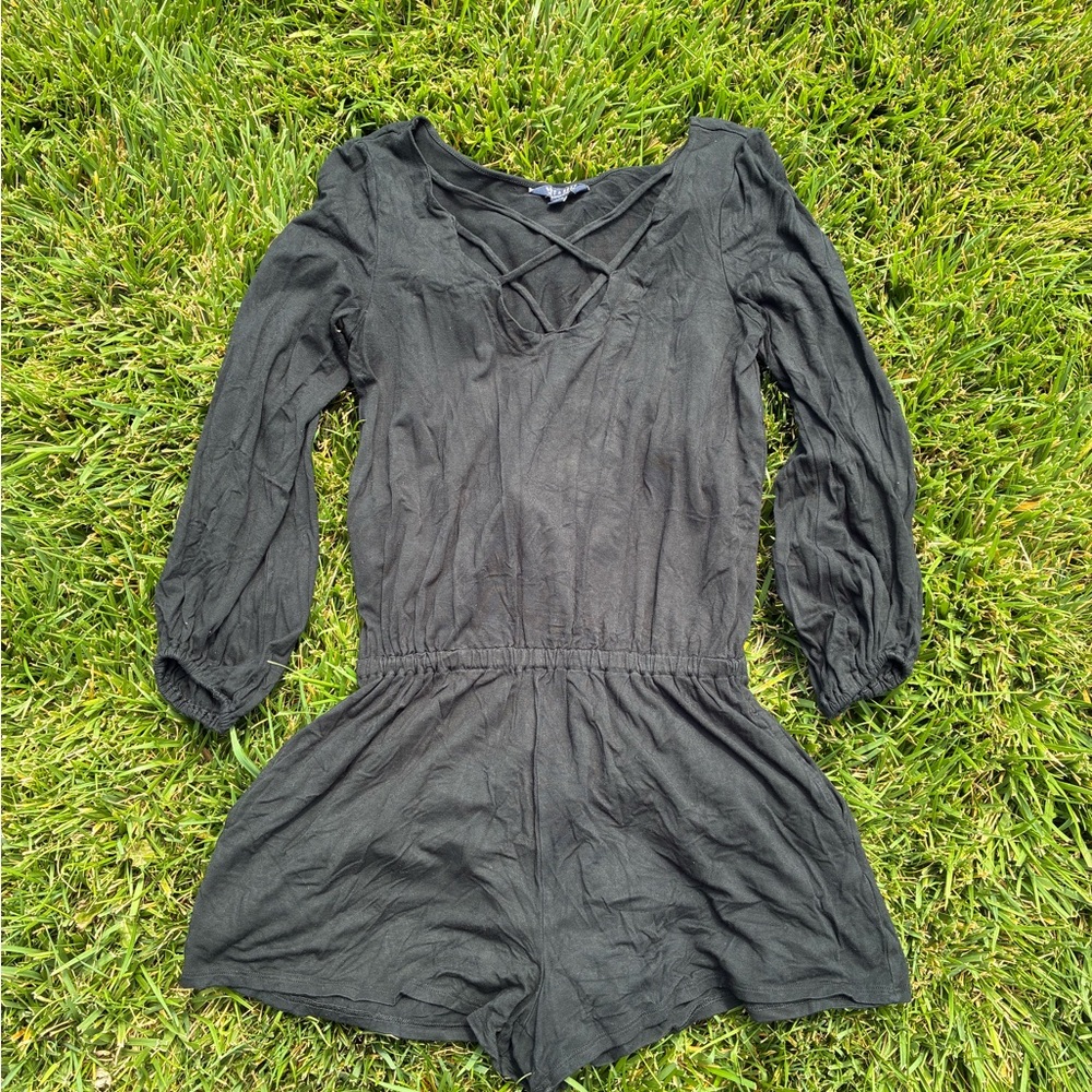 AMERICAN EAGLE | Womens Small Black Romper